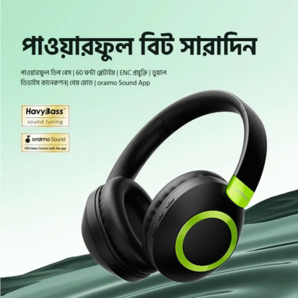 oraimo BoomPop 2 ENC Over-Ear Wireless Headphones Model: OHP-610 - Image 5
