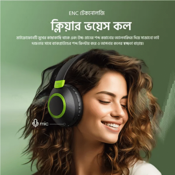 oraimo BoomPop 2 ENC Over-Ear Wireless Headphones Model: OHP-610 - Image 2