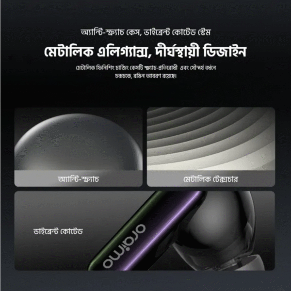 oraimo SpaceBuds 50dB ANC Noise Cancelling Earbuds with Personalized Voice Prompt and Lighting Model: OTW-630 - Image 3