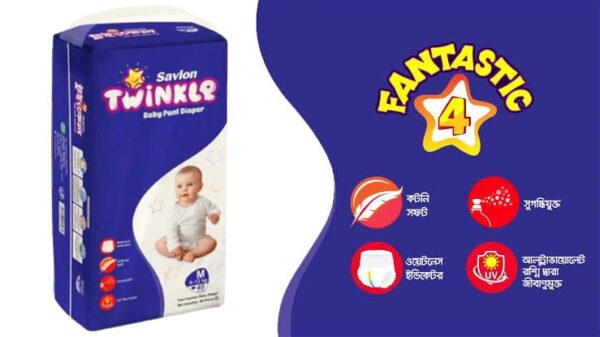 Tinkle Baby Diaper Pant Style | Medium | 6-12 Kg | 40 Piece Baby Diapers | - Image 2