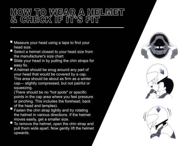 VEGA Bolt Motorbike Helmet  (Black) - Image 2