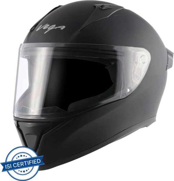 VEGA Bolt Motorbike Helmet  (Dull Black)