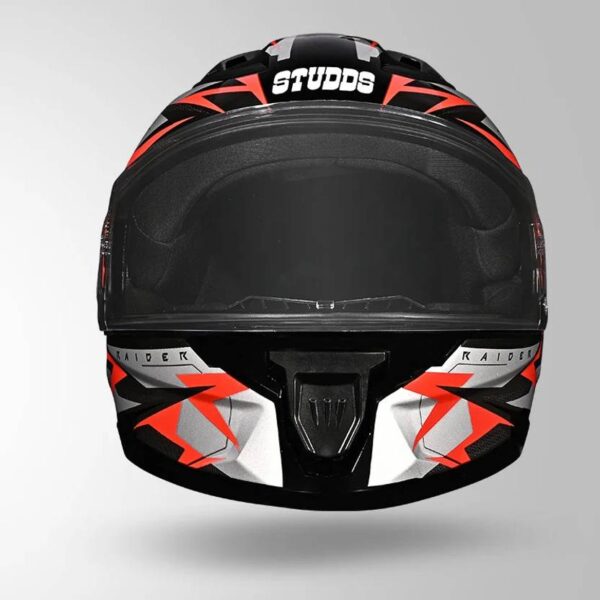 STUDDS Raider Skulpt D1 isi Certified Full Face 580mm Motorbike Helmet  (Glossy Black N2 Red) - Image 5