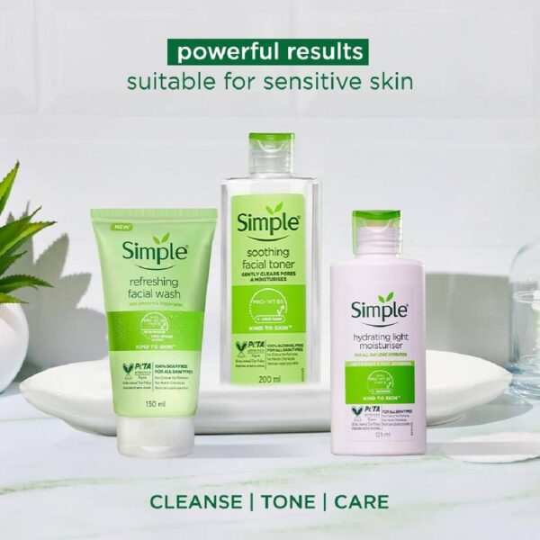 Simple Kind to Skin Refreshing Facial Wash Gel ,150 ml (5 Ounce) - Image 6